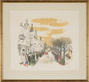 Olle Olsson-Hagalund · OLLE OLSSON-HAGALUND, litografi , sign o numr 210/300.