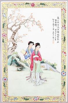 PORSLINSPLAKETT, Kina 1900-tal.