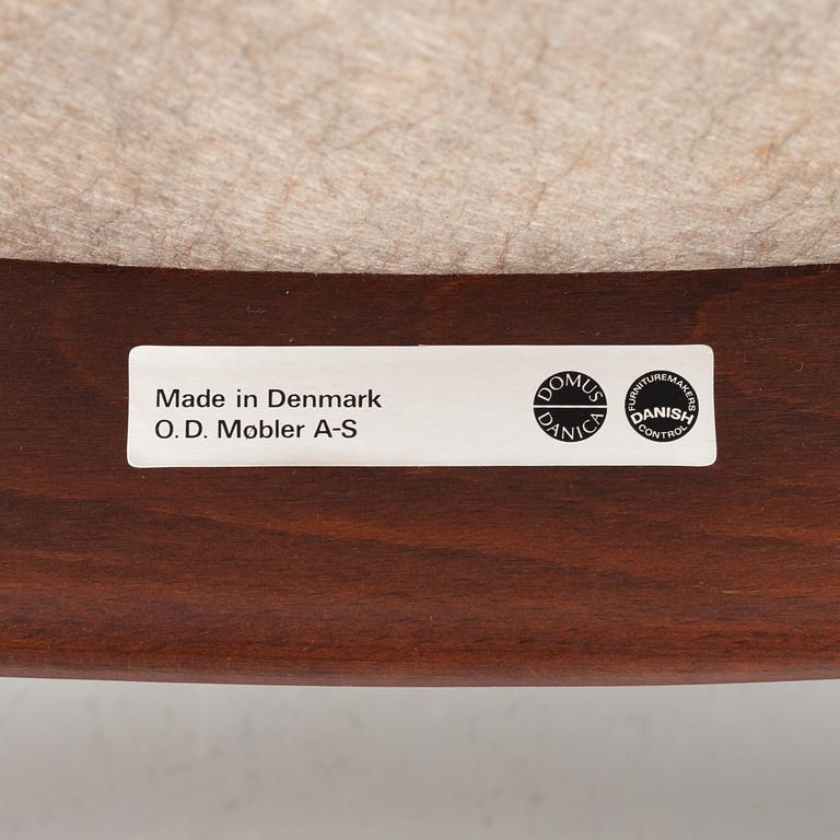 Erik Buch, a pair of model 49 rosewood chairs, Odense möbelsnickeri, Denmark, 1950's/60's.