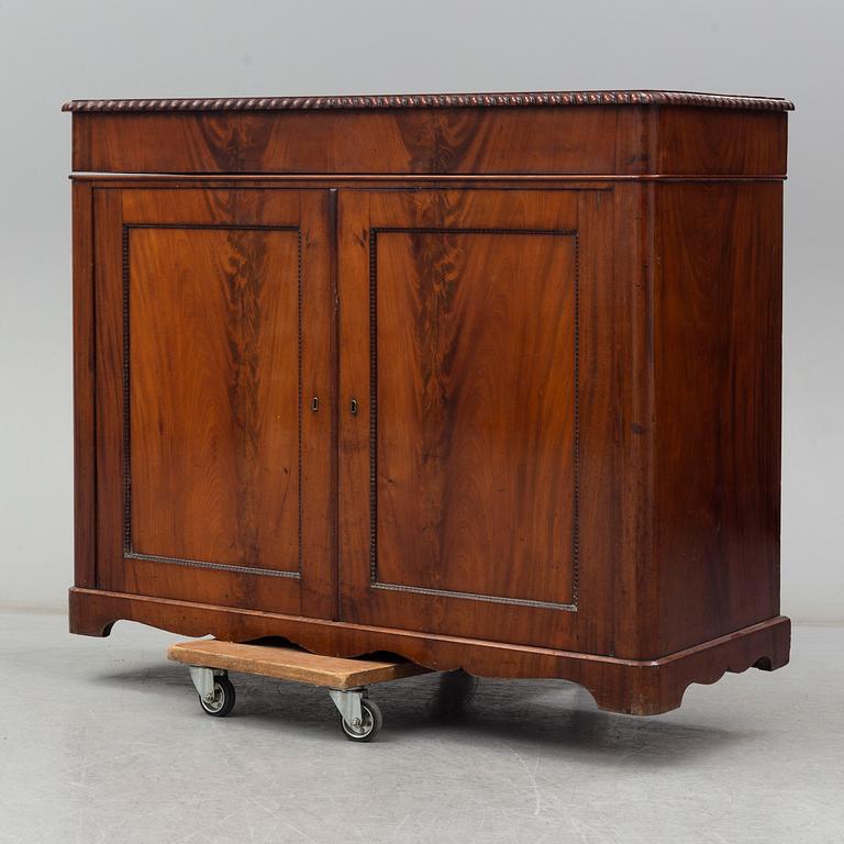 A mahogany cupboard, second half of the 19th century.