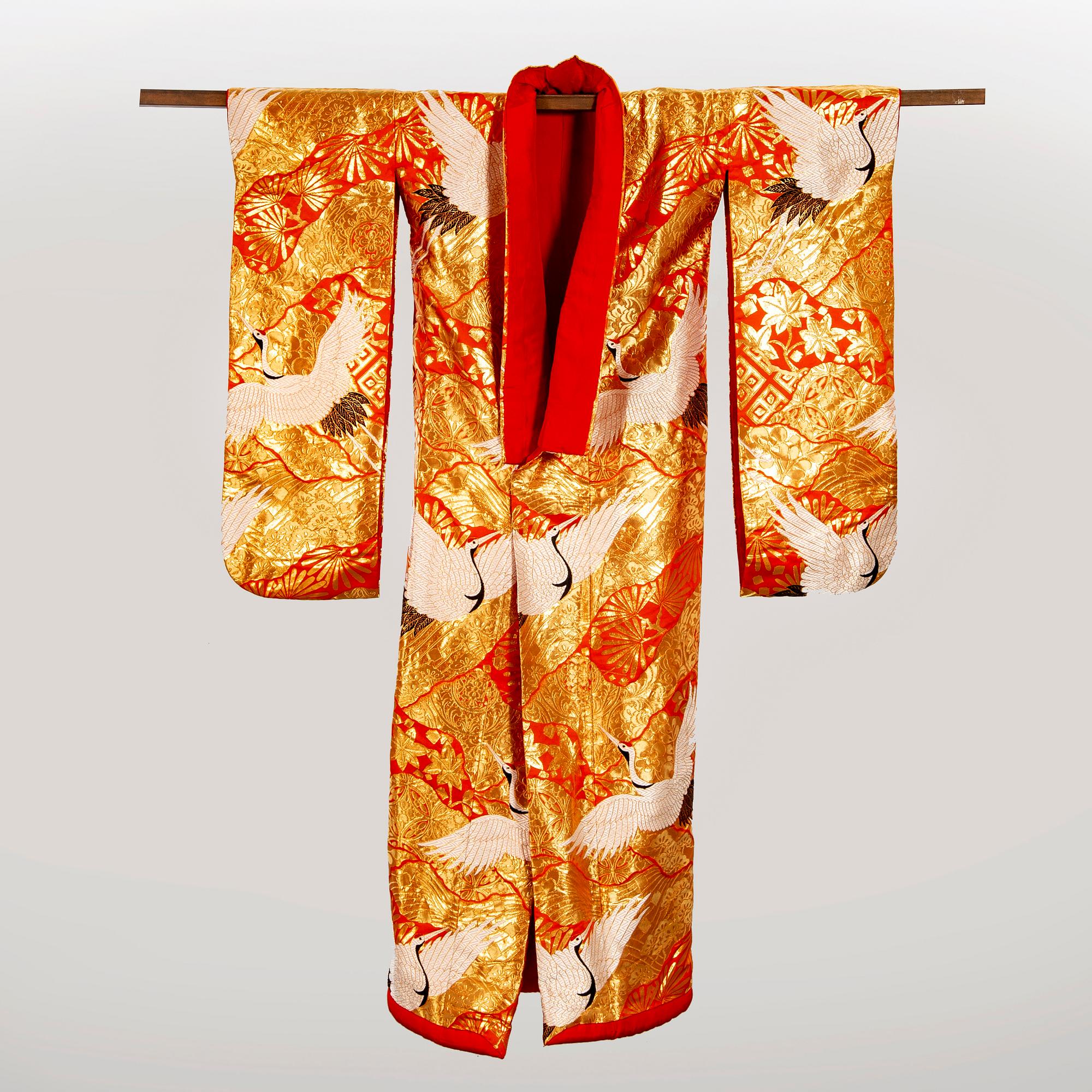 A 20th century Japanese wedding kimono.
