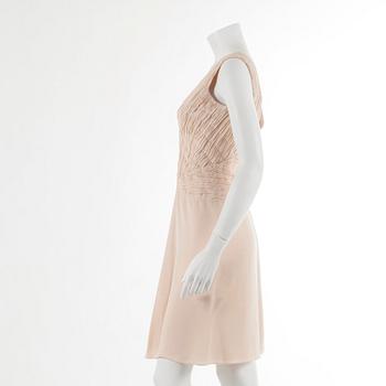 R.E.D. VALENTINO, a light pink silk chiffon dress, italian size 44.