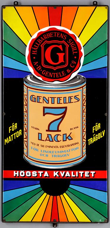 EMALJSKYLT, Genteles lack, 1940-tal.