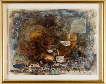 NISSAN ENGEL, mixed media, signed.