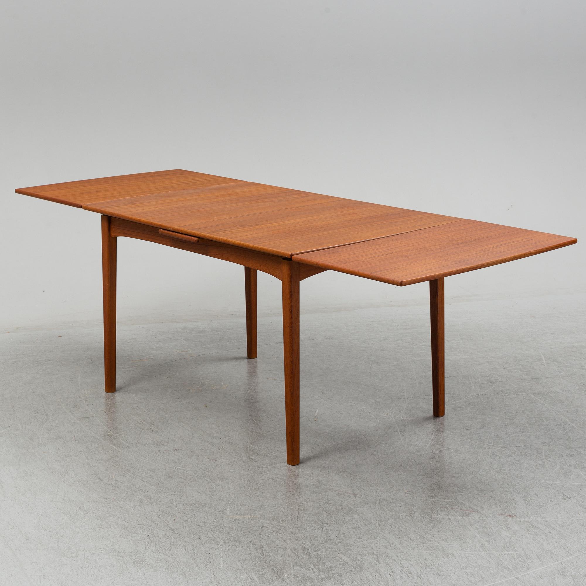 A second half of the 20th century teak dining table.