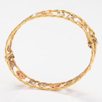 ARMBAND, 18K rött och gult guld. Graziella, Italien.