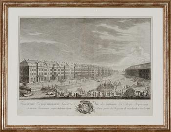 KOPPARSTICK, Ryssland, 1700-tal, efter Michaïl Ivanovitch Makhaieff teckningar.