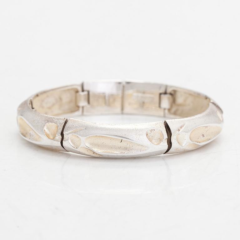 Björn Weckström, a sterling silver 'Corrente' bracelet for Lapponia 1996.