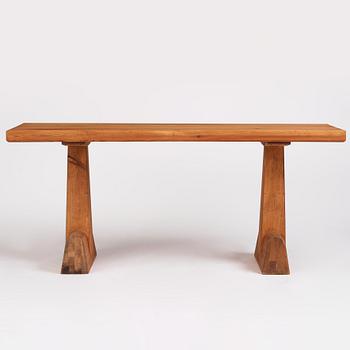 Axel Einar Hjorth, an "Utö" stained pine table, Nordiska Kompaniet, Sweden 1930s.