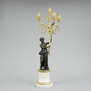 KANDELABER, Louis XVI-stil, 1800-tal.