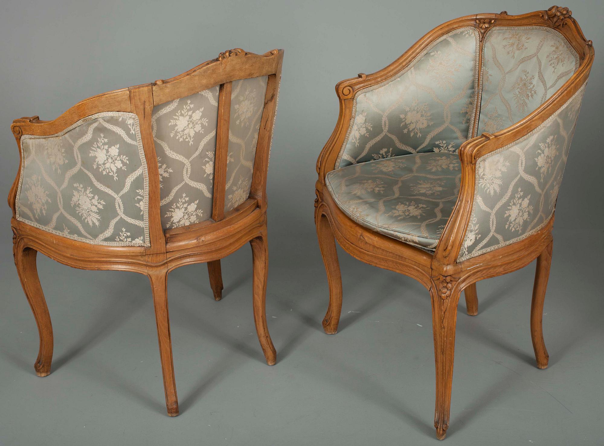 STOLAR ETT PAR, Frankrike, 1800-talets slut, rokokostil.