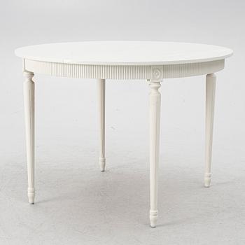 A Gustavian style table, second half of the 20th century.