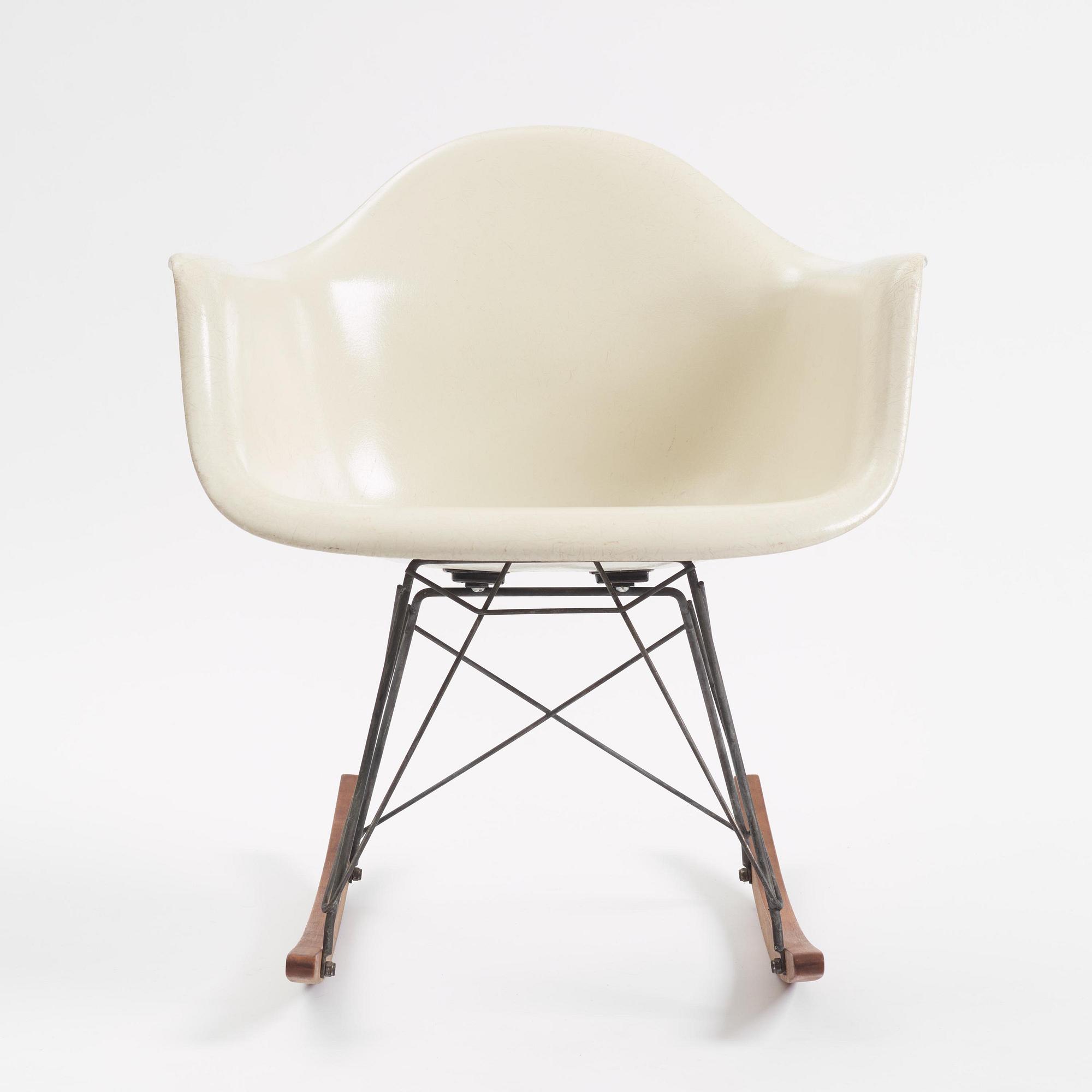Charles & Ray Eames, a "RAR" rocking chair, Herman Miller, USA, 1964-78.