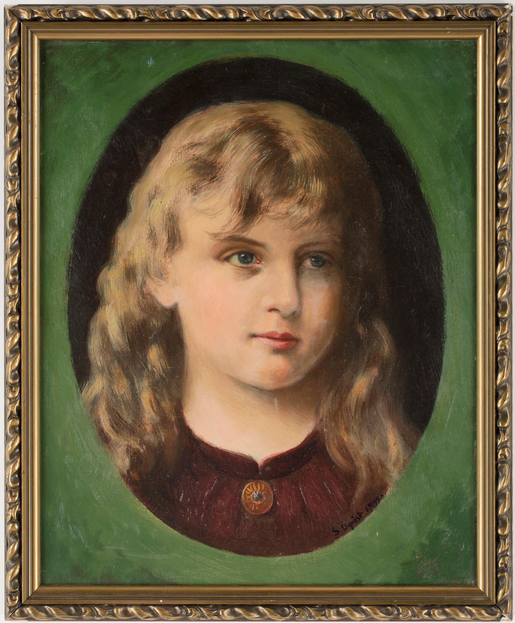 SIMEON ÖQVIST, olja på pannå, sign o dat 1899.