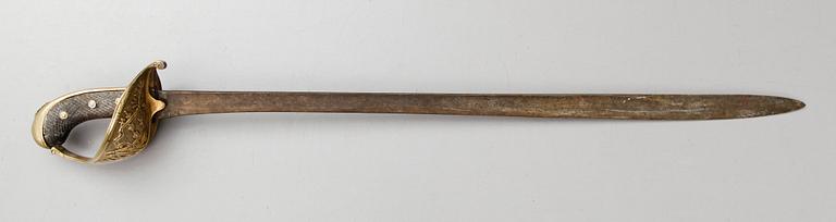 SABEL, m/1852, för officer vid Livregementet till fots.