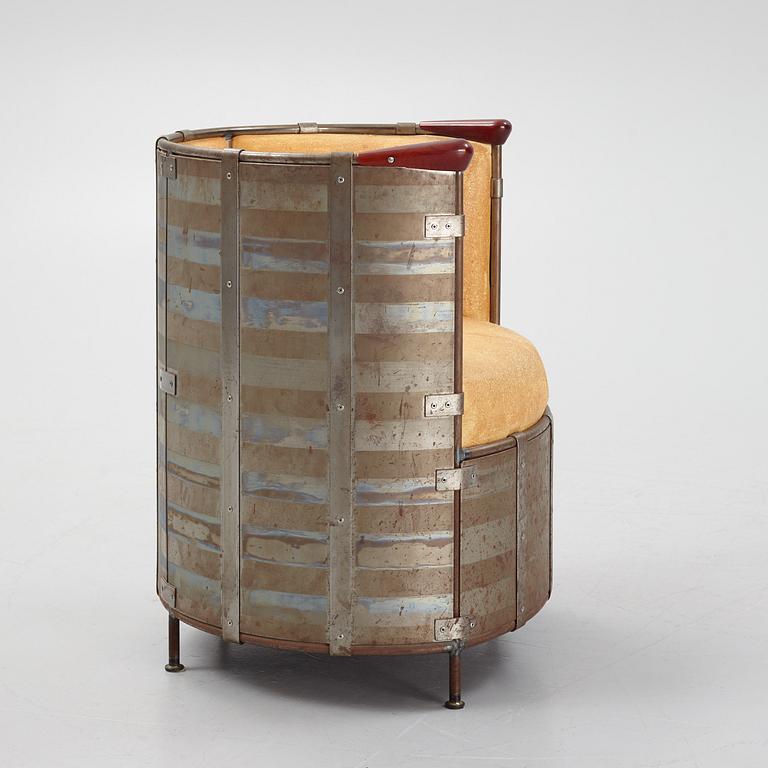 Mats Theselius, an 'Älgskinnsfåtöljen' lounge chair, Källemo, ed. 311/360, Sweden post 1991.