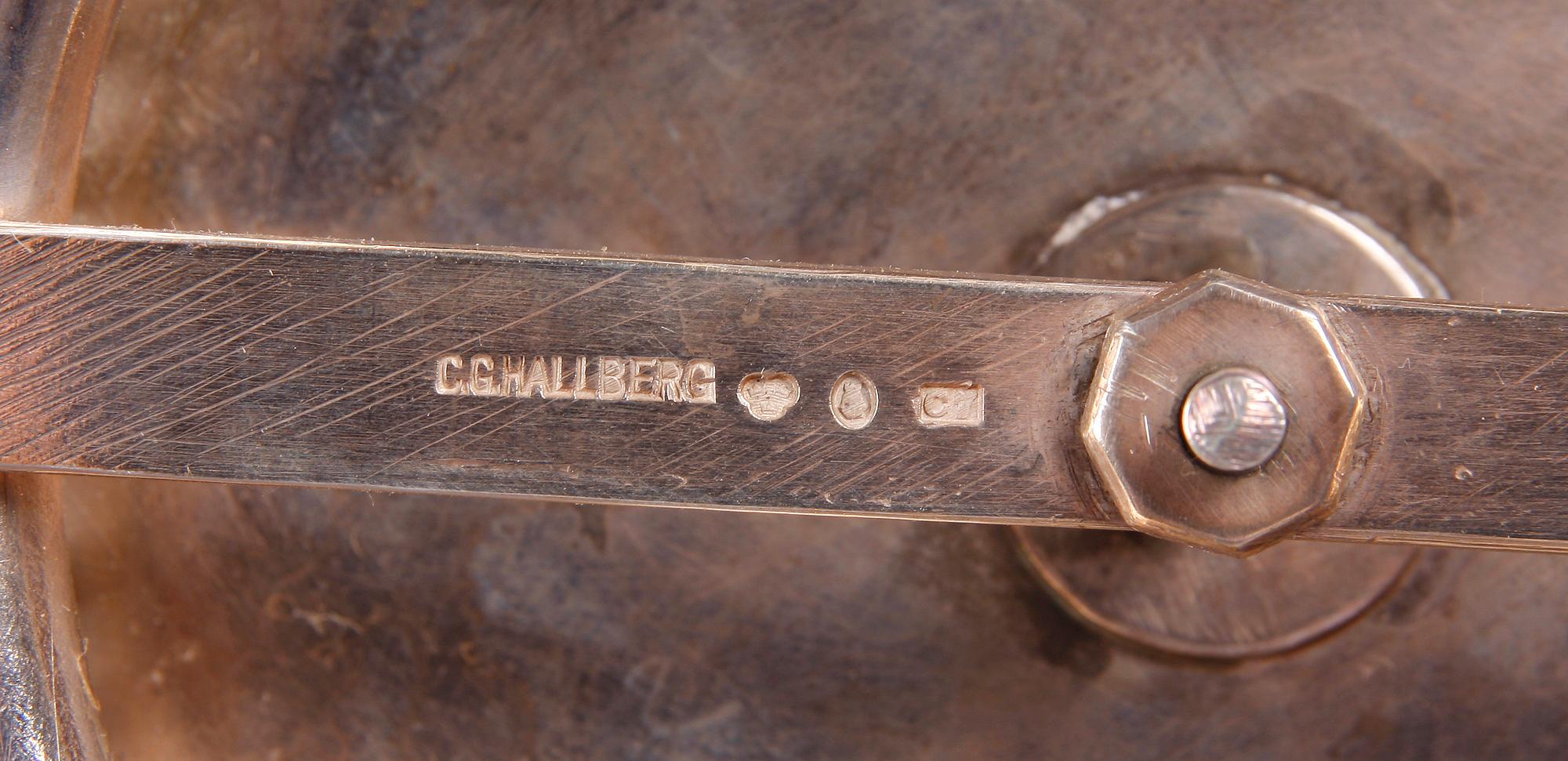 SKÅLAR, silver, ett par, CG Hallberg, 1905.