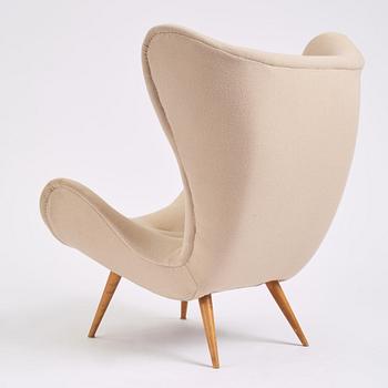 A Swedish Modern easy chair, 1940-50s.