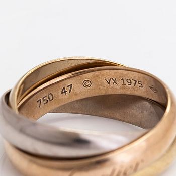 Cartier, ring, "Trinity", 18K guld i tre färger.