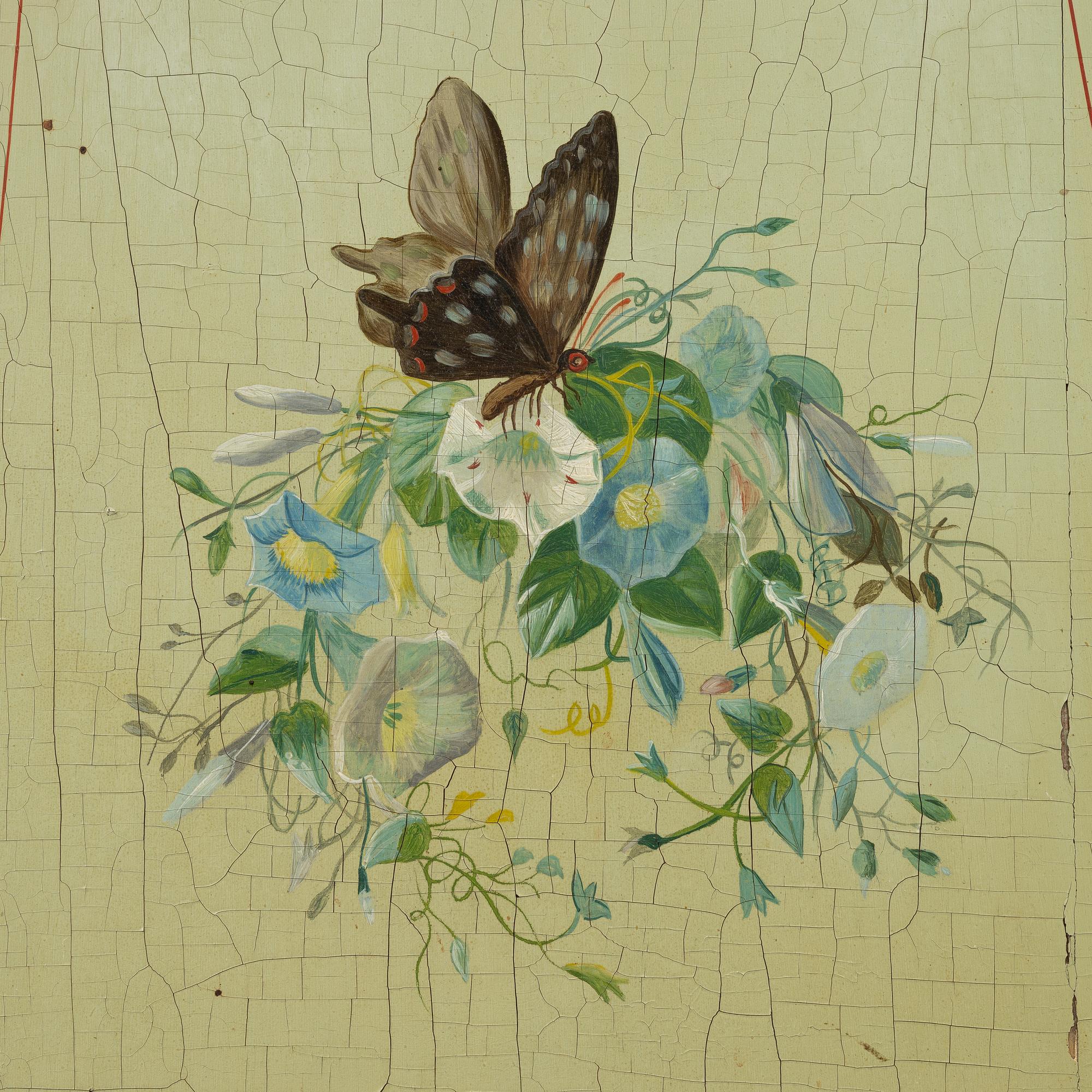 A long-case clock, 19th Century. Stamped with Prince Eugen's emblem.