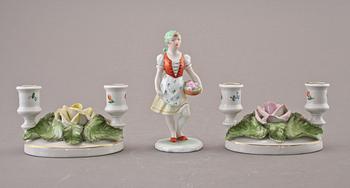 PARTI PORSLIN, 5 st, porslin, Herend, Ungern.
