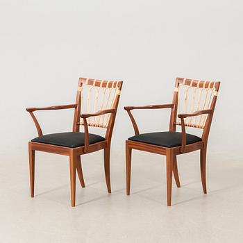 Josef Frank, armchairs a pair, model 1165, Svenskt Tenn.