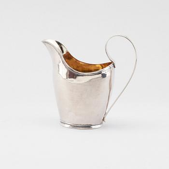 GRÄDDKANNA, silver, Johan Henrik Lampa, Stockholm 1816.
