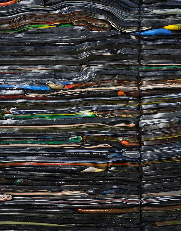 Matthias van Arkel, "Stripe Painting Black".