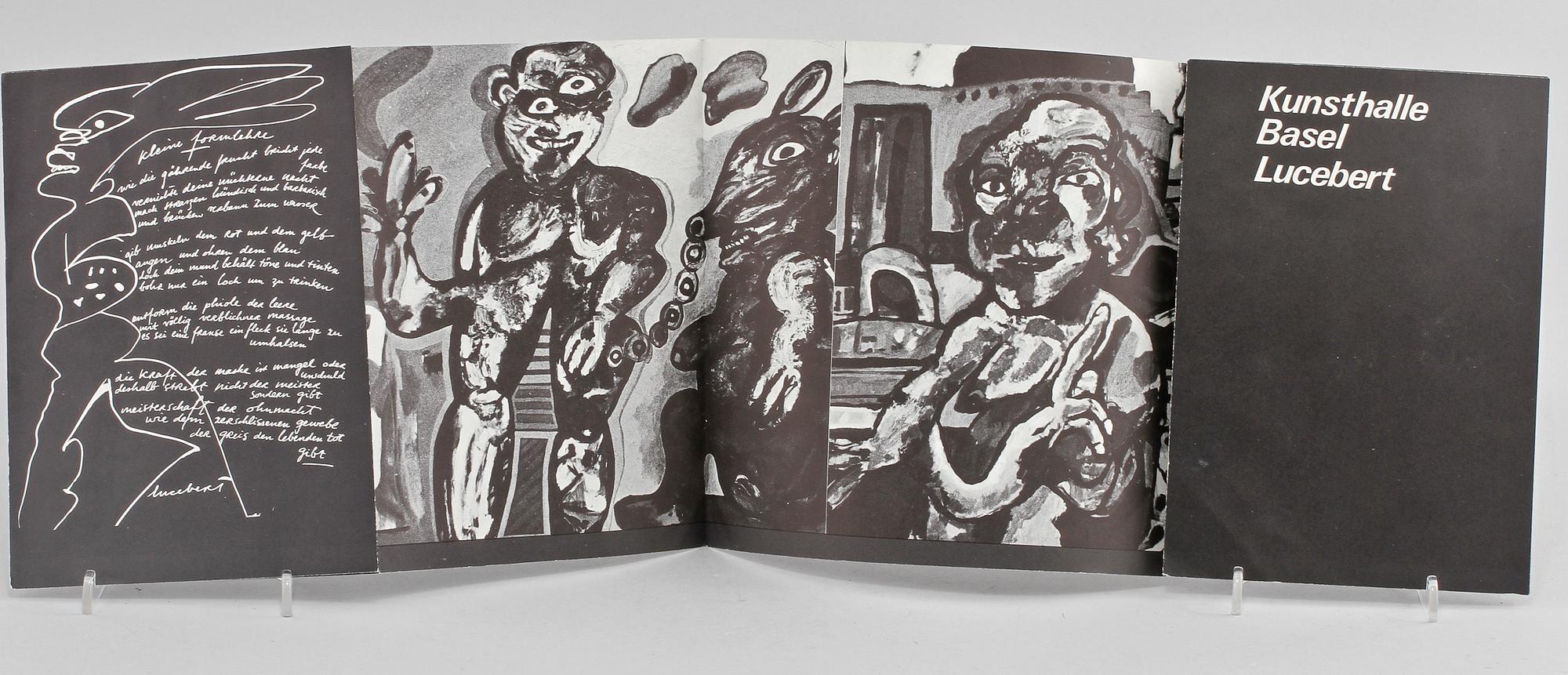 UTSTÄLLNINGSKATALOG, signerad Jean Van Swaanswijk Lucebert, 1960-tal.