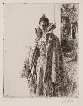 719. Anders Zorn, "H. R. H. Princess Ingeborg of Sweden I".