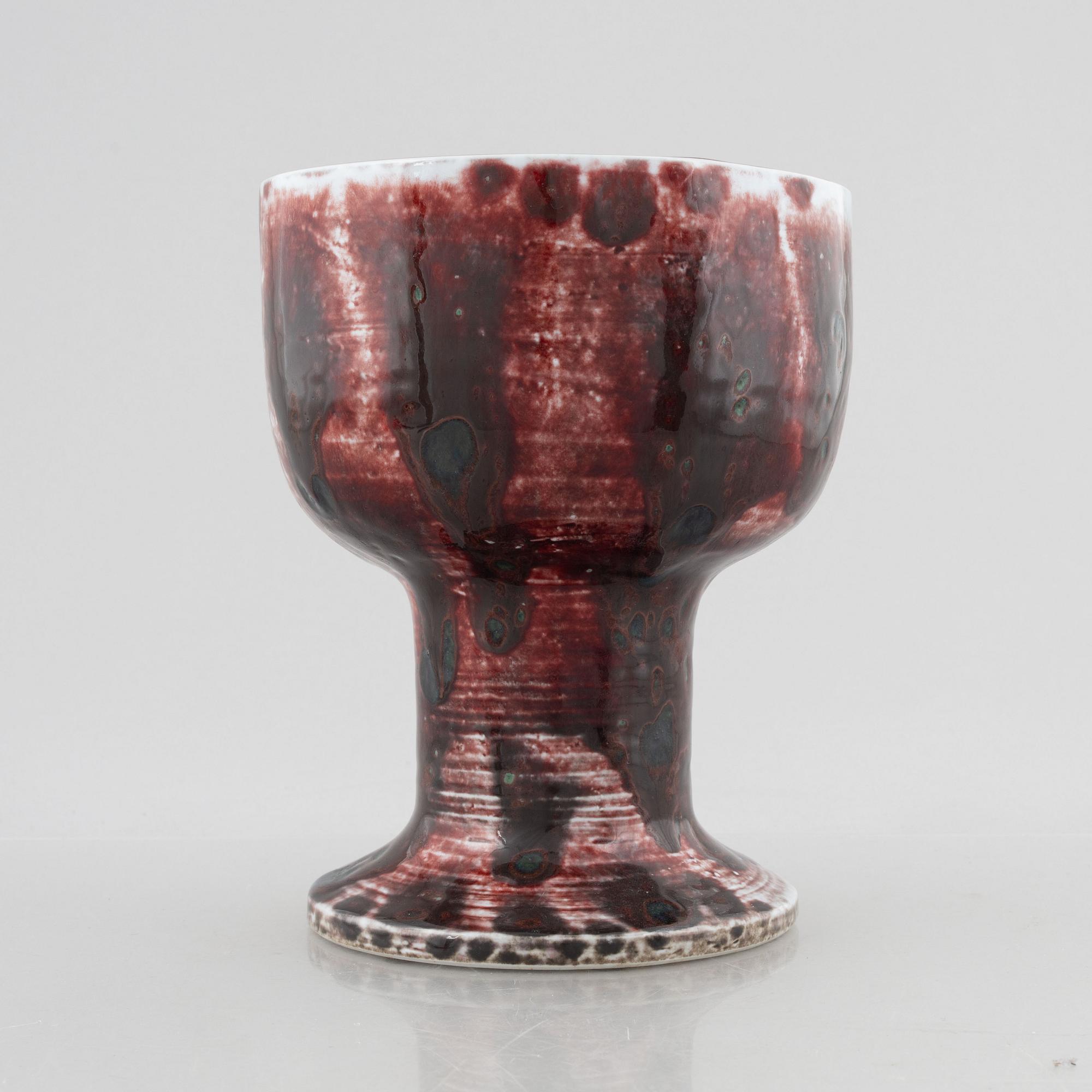 Lisa Larson, vas, stengods, troligen prototyp, Gustavsberg.