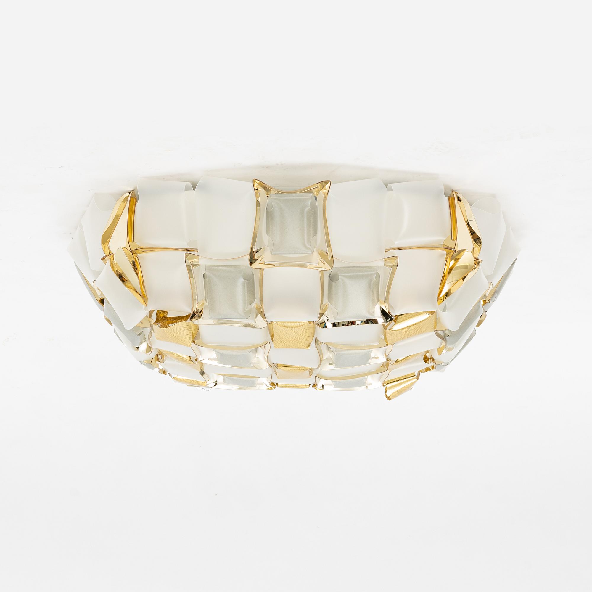 Adriano Rachele, a ceiling/wall lamp, 'Mida', Slamp, 2023.