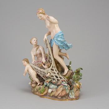 A late 19th century Meissen figurine.