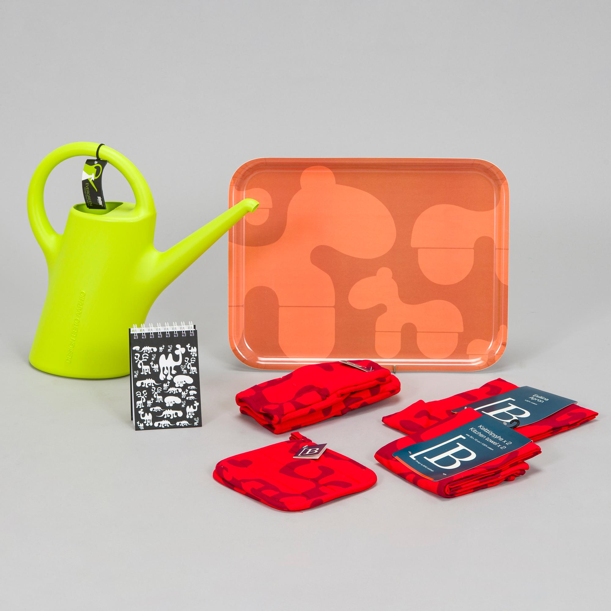 Eero Aarnio, erä kodintuotteita, 8 kpl, eri valmistajia.