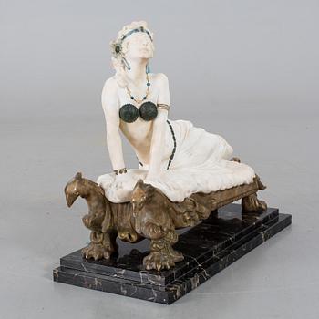 DANTE ZOI, alabaster signed and dated v-1924.