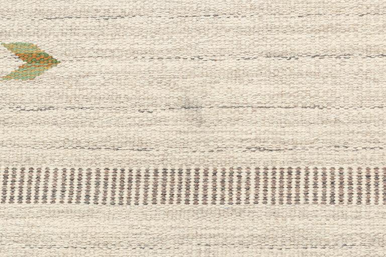 A carpet, lat weave, ca 204 x 141 cm, signed SH (Svensk Hemslöjd).