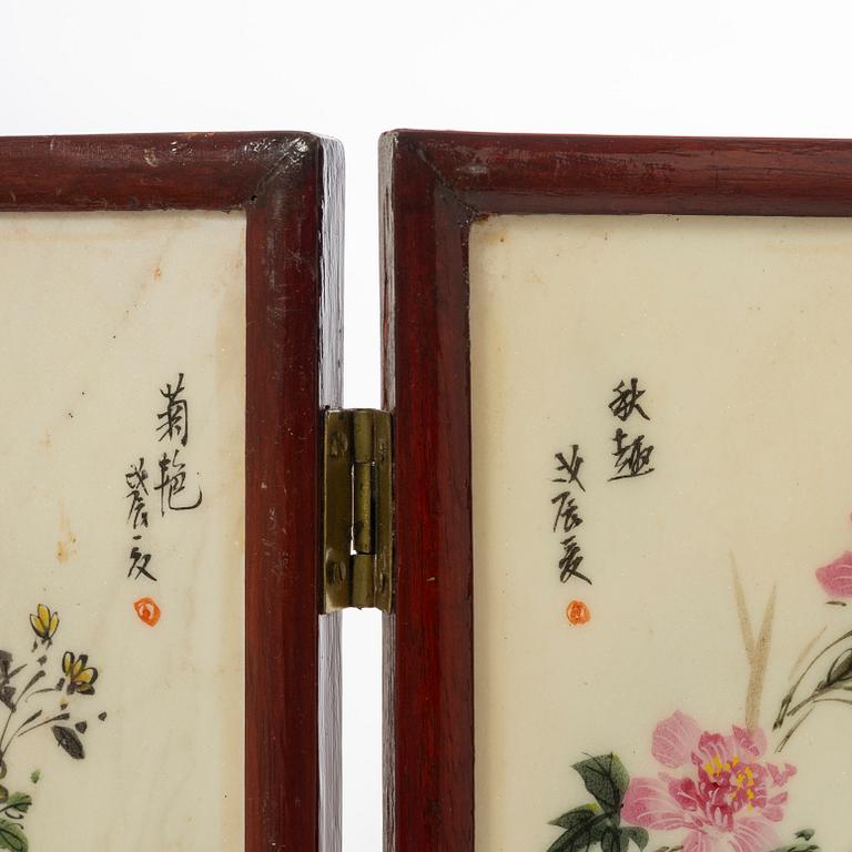 A table folding screen, China, 20th century/21st century.