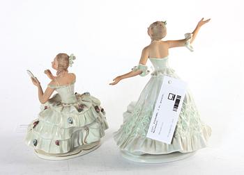 FIGURINER, 2 st, porslin, Wallendorf.