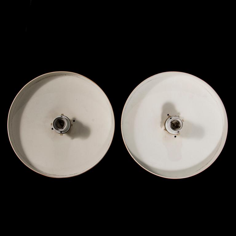 ALVAR AALTO, A 'A605' ceiling lamp, a pair, for Valaistustyö.