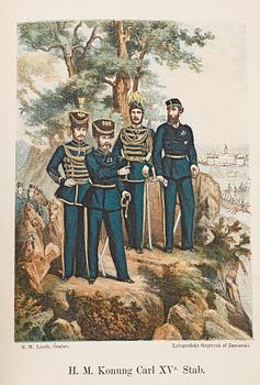 BOK, "Anteckningar rörande Svenska Regementernas Historia" av Julius Mankell, Örebro 1866.