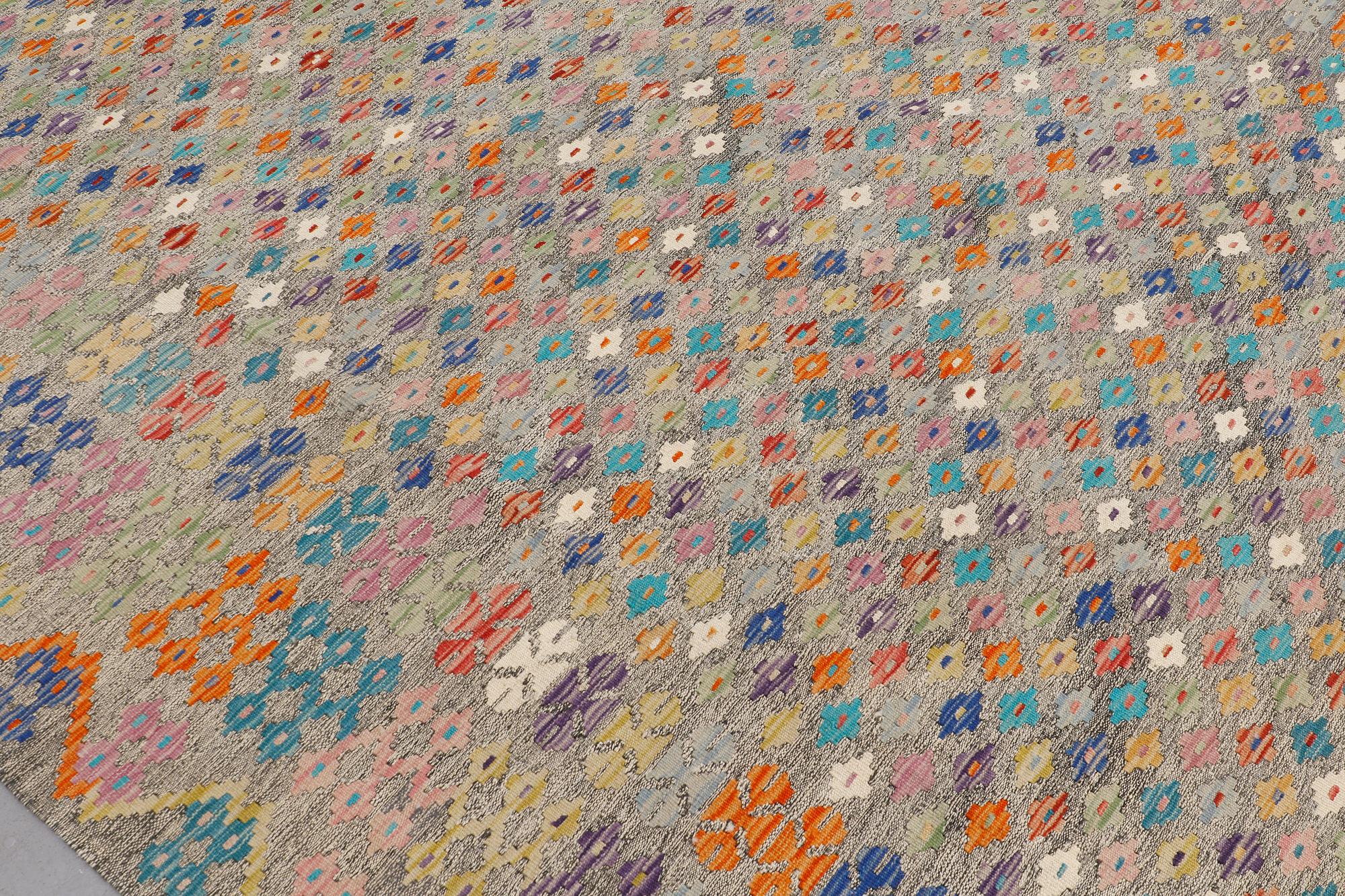 A carpet, Kilim, 341 x 256 cm.