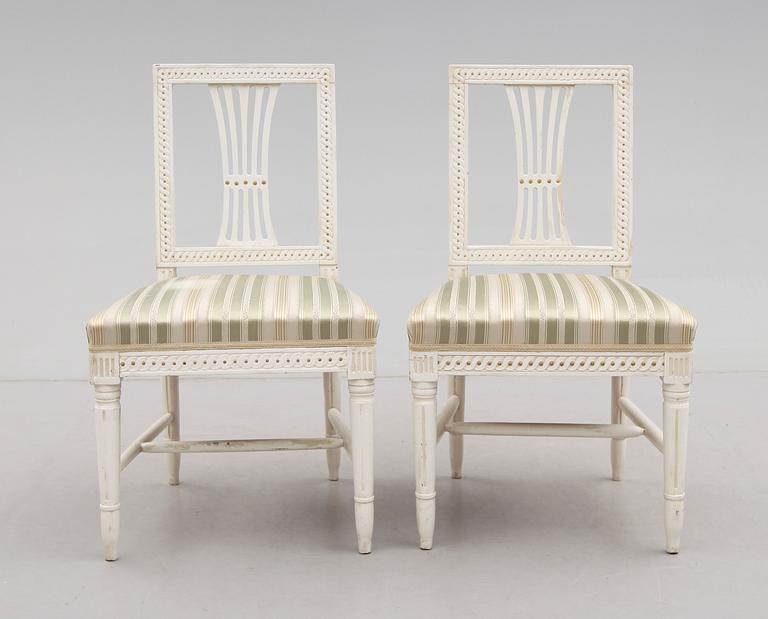 STOLAR, 1 par, sengustavianska, omkring år 1800.