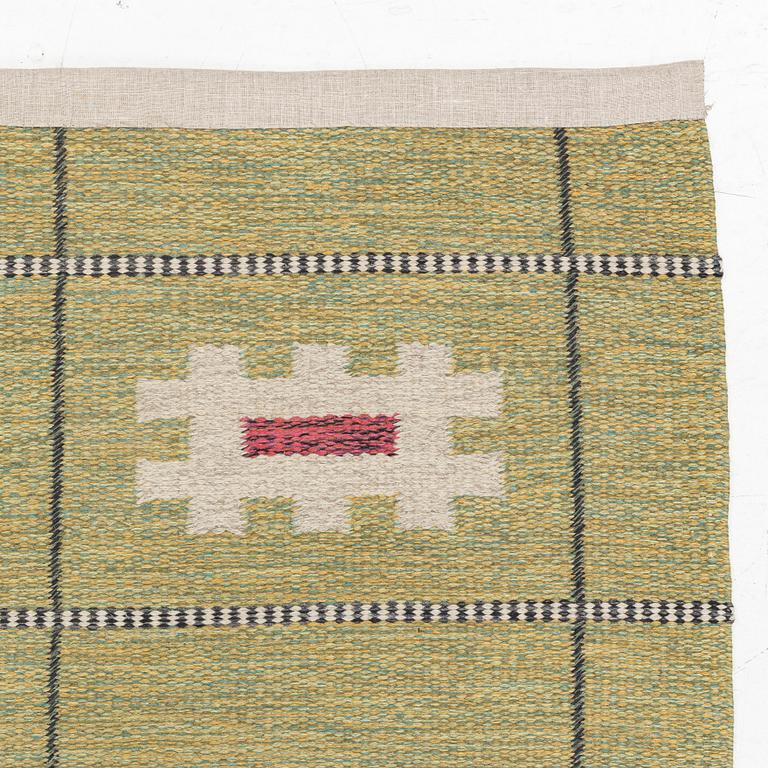 Ingegerd Silow, probably. A flat waeve rug, c. 205 x 138 cm.