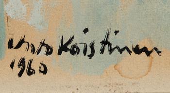 UNTO KOISTINEN, olja på skiva, signerad och daterad 1960.