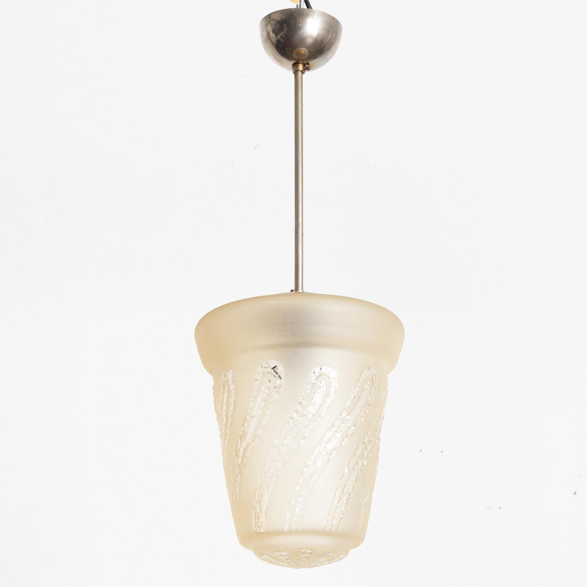 Ceiling lamp, Swedish Modern, 1940s.