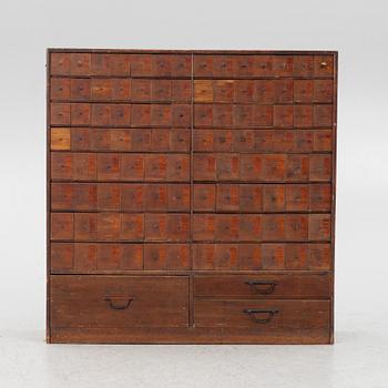 A pharmacy cabinet, Kyoto, Japan, first part of the 20th century.