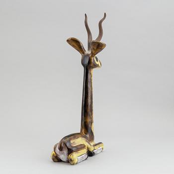 Vicke Lindstrand, a stoneware sculpture from Upsala-Ekeby.