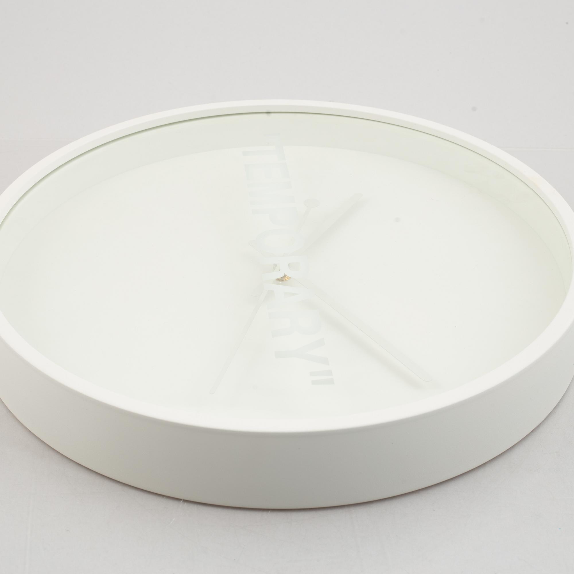 Virgil Abloh, wall clock, "Temporary", IKEA.