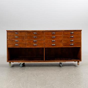 Desk with drawers, 20th century.