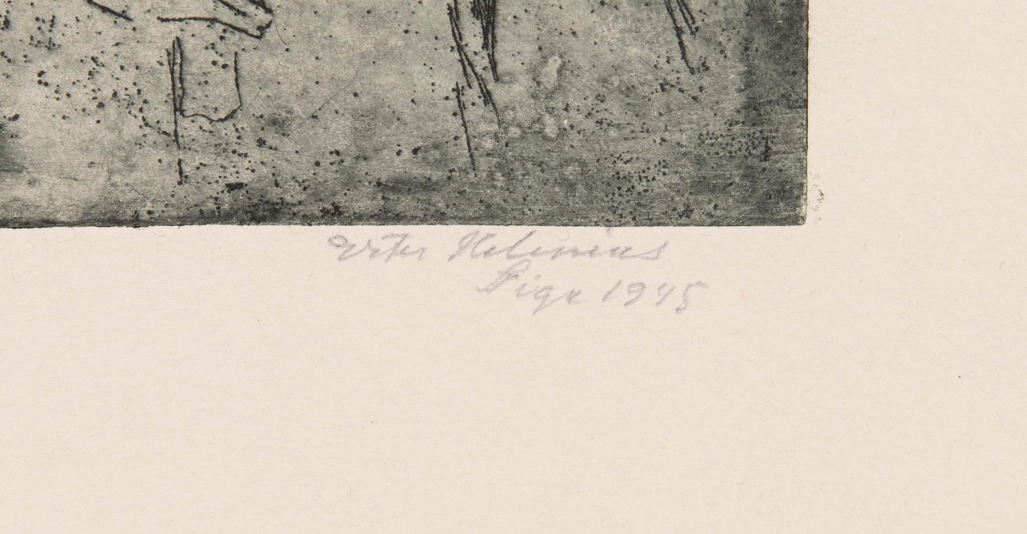 Konstnärsmapp med arbeten av olika finska konstnärer, 1944.